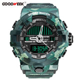 GOODWEEK Army Military Sport Watch Men