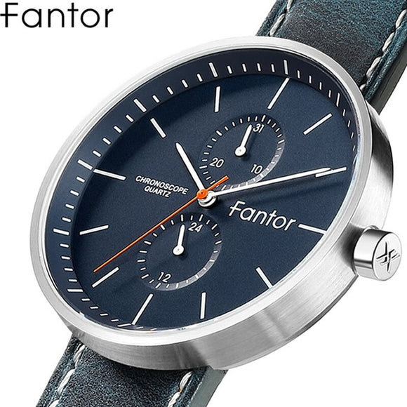 Fantor 2019 Top Brand Luxury Chronograph Quartz Watch Men