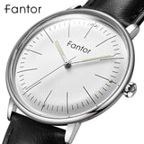 Fantor Men Watch 2019 Fashion Brand Luxury Casual Leather Quartz Mens