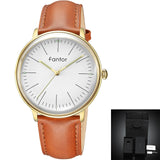 Fantor Men Watch 2019 Fashion Brand Luxury Casual Leather Quartz Mens