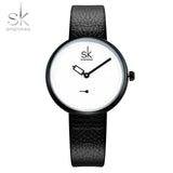 SHENGKE Luxury Quartz Women Watches Brand Fashion Ladies Leather Watch